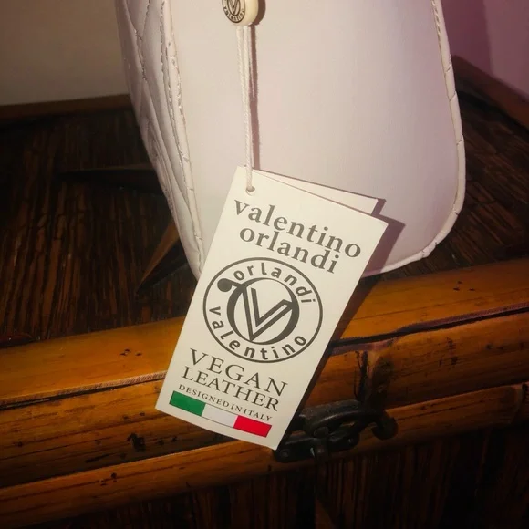 Valentino Orlandi Quilted Cream Mini Bag - Picture 5 of 14